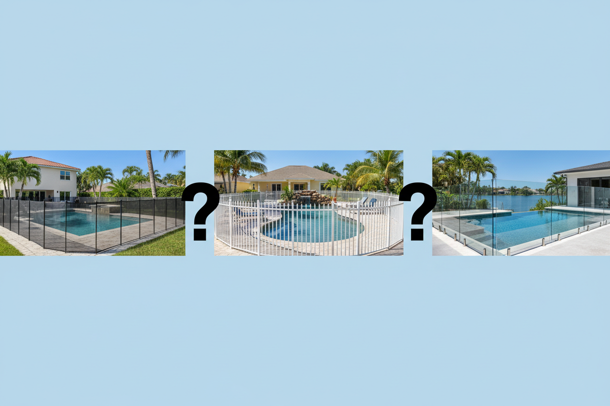 Mesh vs. Aluminum Pool Fence: Which is Best for Florida Families?
